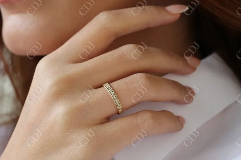 0.21CTW Lab Grown Diamond Stackable Wedding Band