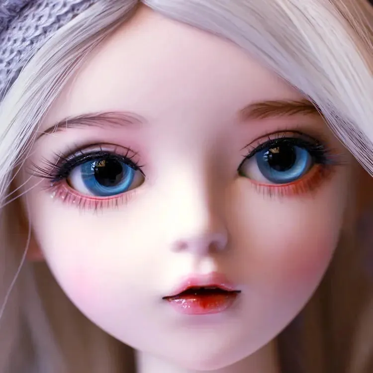 60cm BJD Doll - Silver Hair Doll with Changeable Eyes & Clothes | Doris Doll, Ideal Valentine’s Day Gift