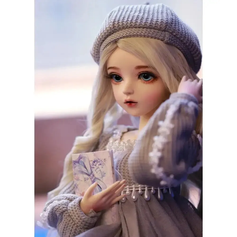 60cm BJD Doll - Silver Hair Doll with Changeable Eyes & Clothes | Doris Doll, Ideal Valentine’s Day Gift