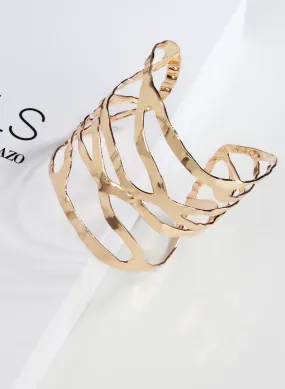 Abstract Golden Bracelet