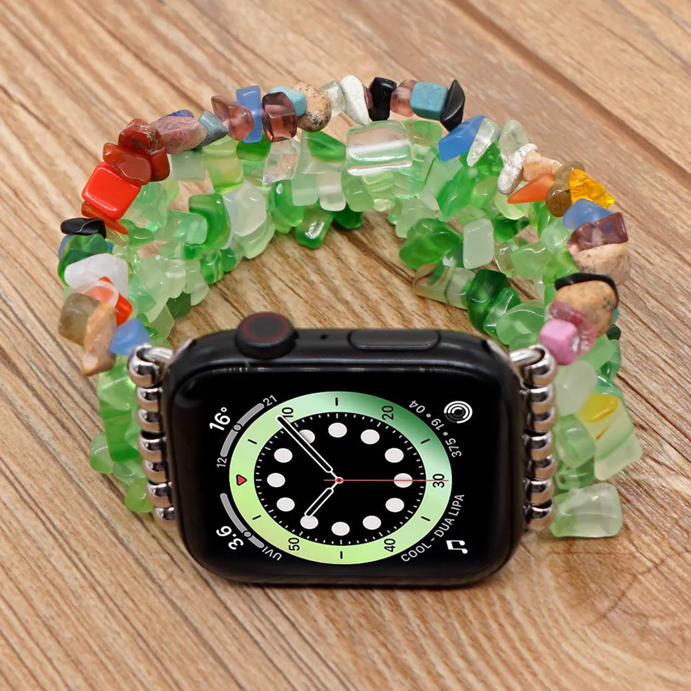 Agate Quartz Heishi Bracelet Band For Apple Watch Multiple Styles/Colors Available