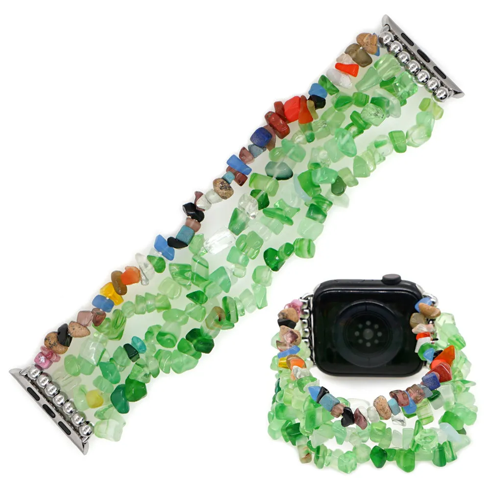 Agate Quartz Heishi Bracelet Band For Apple Watch Multiple Styles/Colors Available