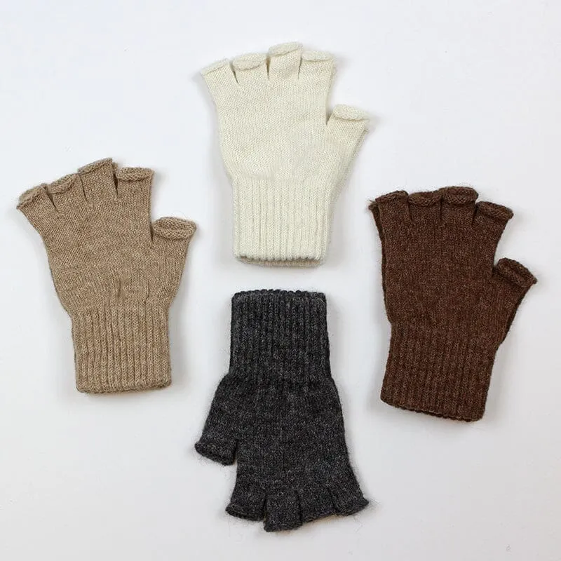 Alpaca Work/Play Fingerless Alpaca Gloves