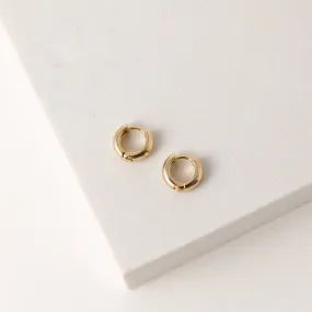 Bea 10mm Huggie Hoop Earrings Gold