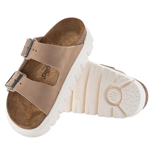 Birkenstock Platform Sandals - Arizona Papillio - Warm Sand