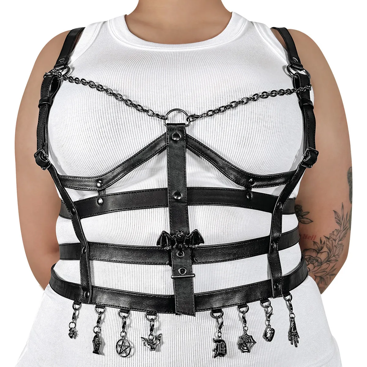 Body harness charm