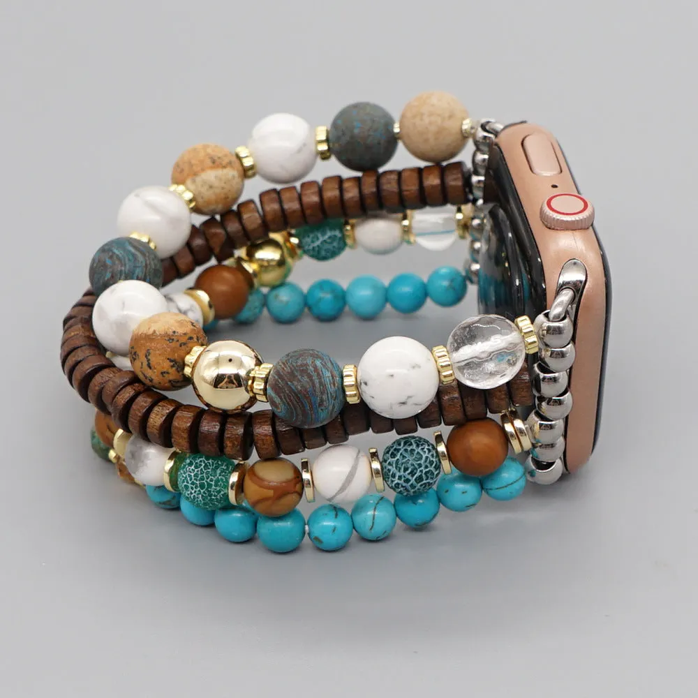 Bohemian Beaded Heishi Bracelet Band For Apple Watch Multiple Styles/Colors Available