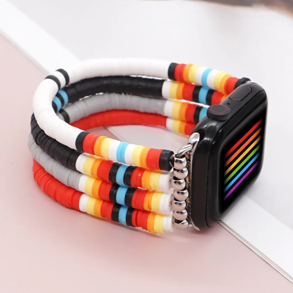 Boho-Aztec Heishi Bracelet Band For Apple Watch