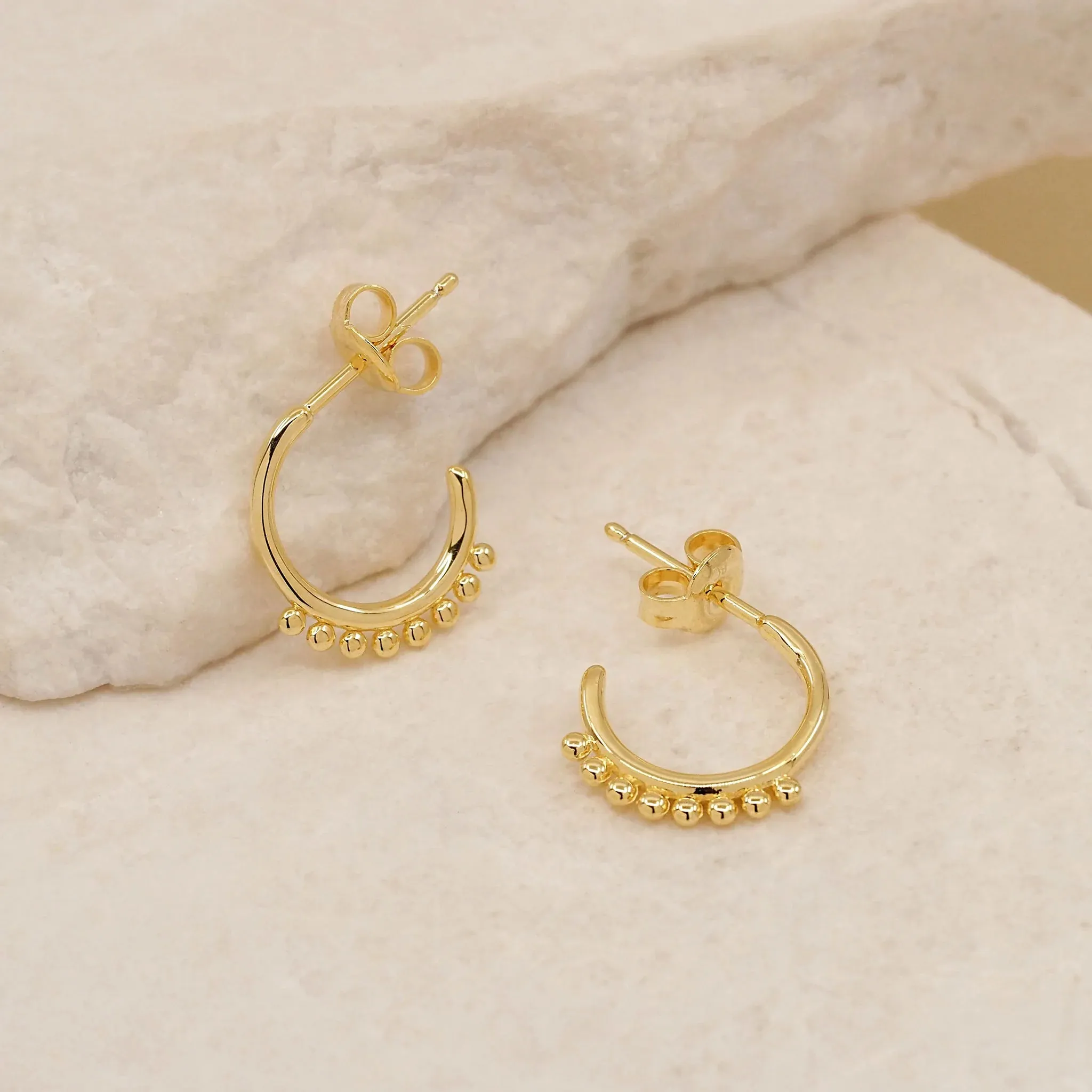 By Charlotte Cherish Hoop Earrings, Gold or Silver