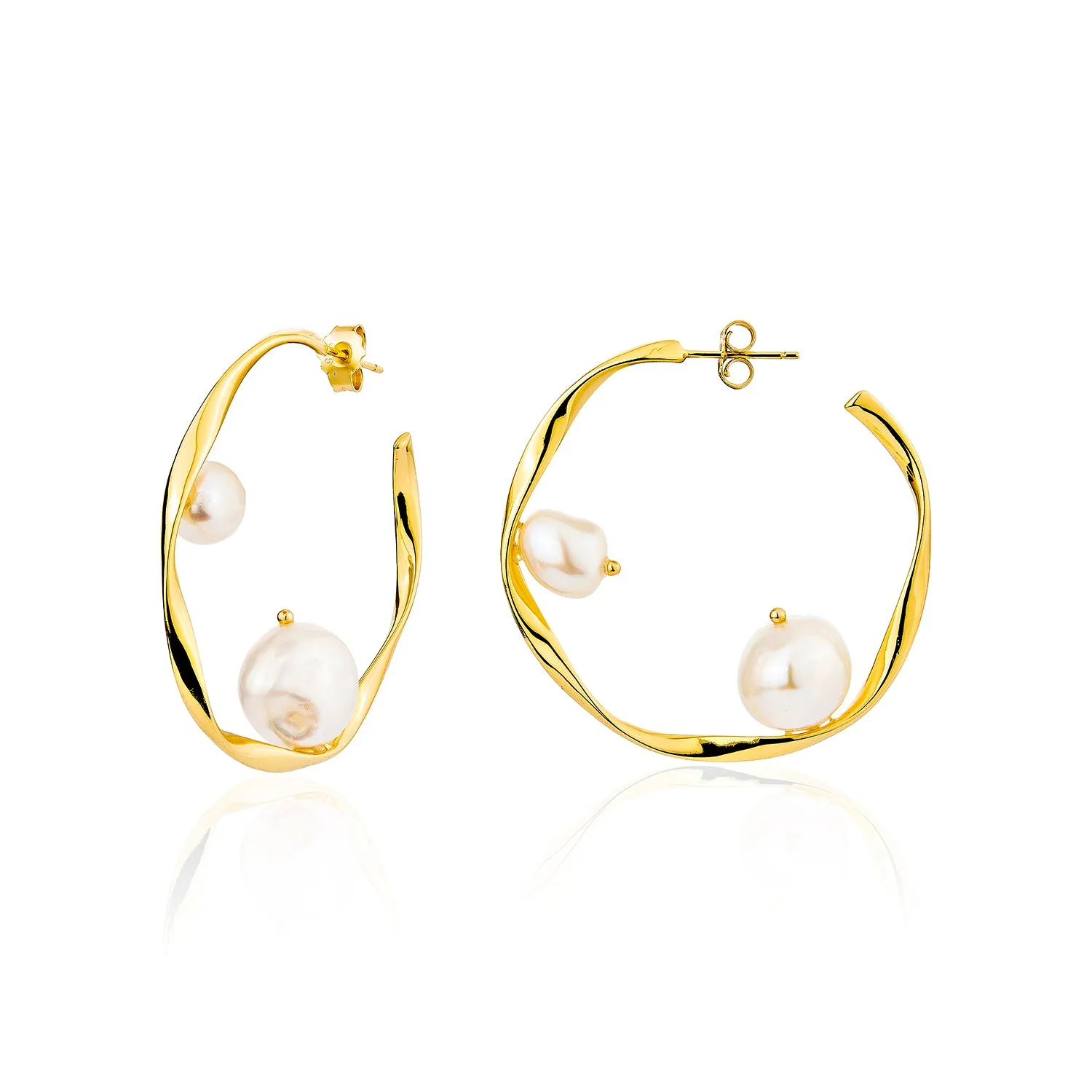 Cari Hoop Earrings - Gold