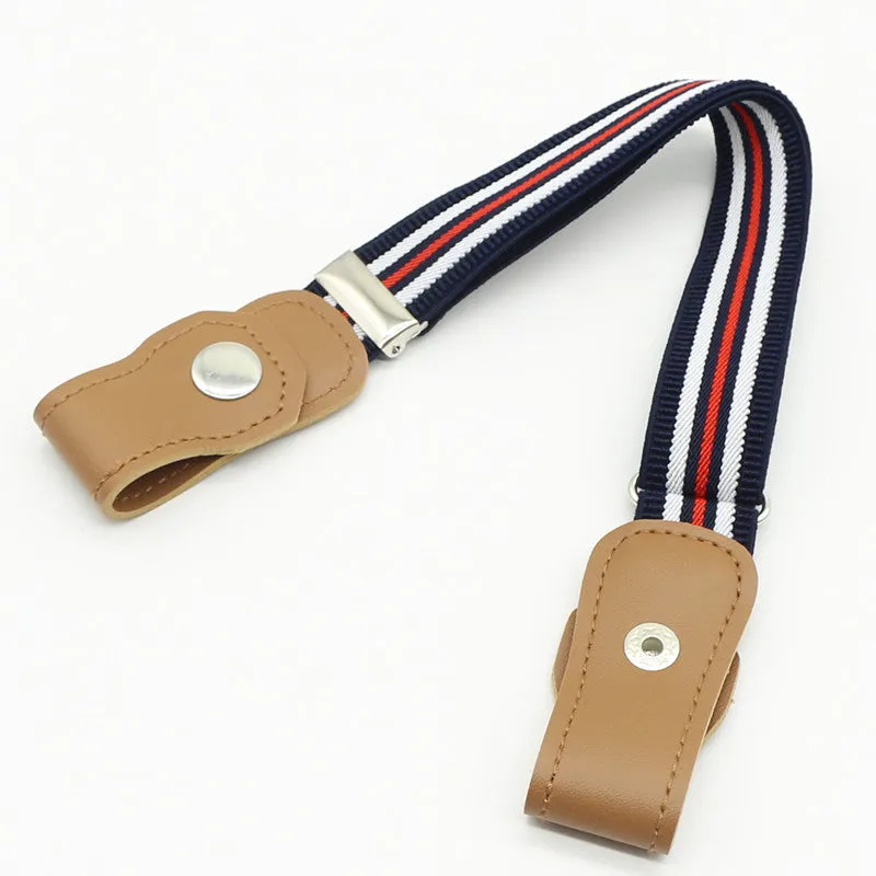 Children's Belt Baby Elastic Belt Boys and Girls Elastic Pants Belt Children Anti-Drop Pant Belt Snap Button