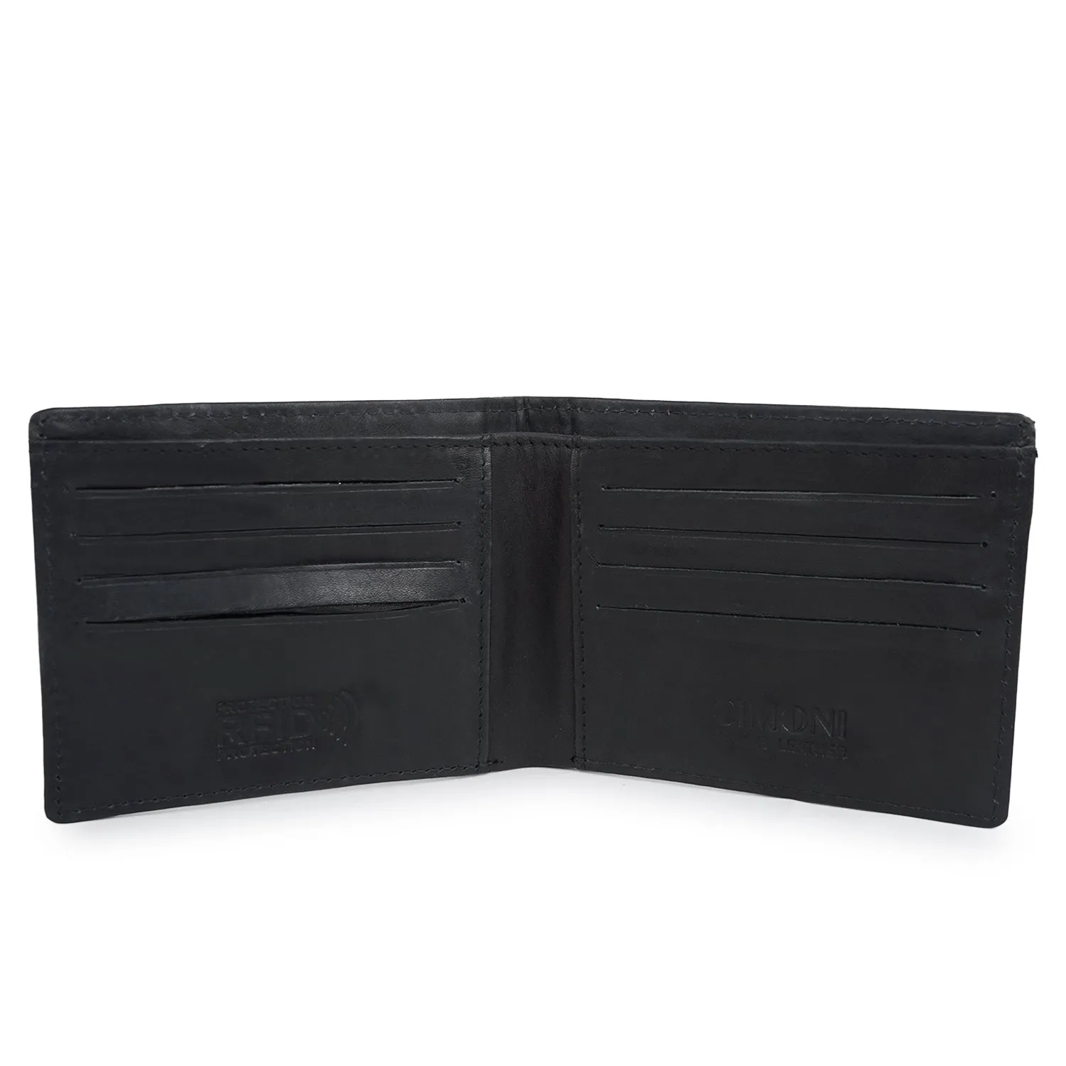 CIMONI Genuine Leather Casual RFID Trendy Slim Multi Credit Cards Slot Wallet for Men