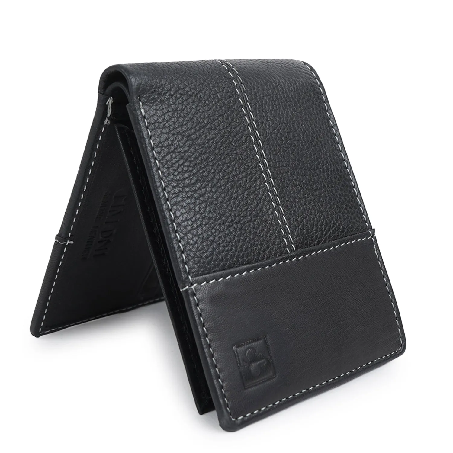 CIMONI Genuine Leather RFID Casual Slim Multi Credit Cards Slot Trendy Travel Use Wallet for Men