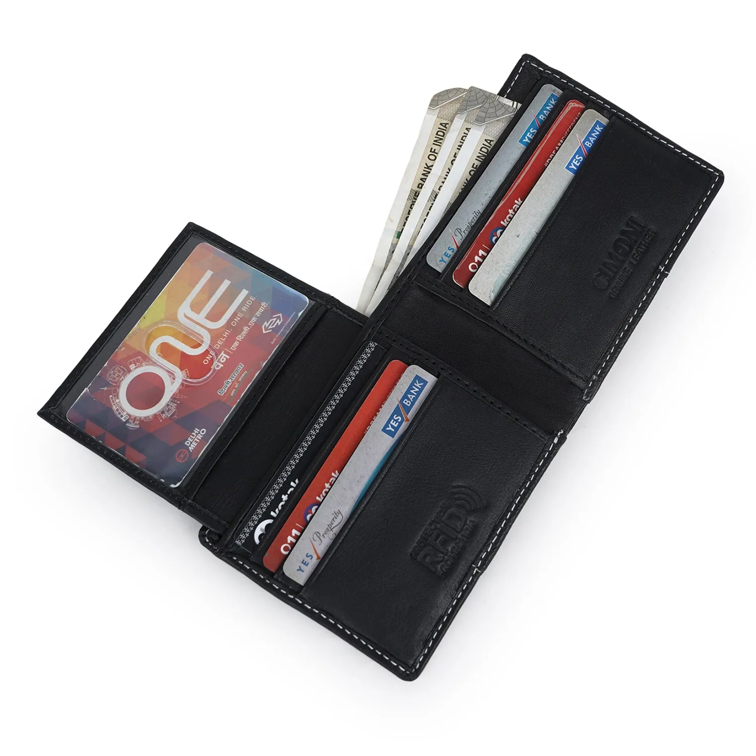 CIMONI Genuine Leather RFID Casual Slim Multi Credit Cards Slot Trendy Travel Use Wallet for Men