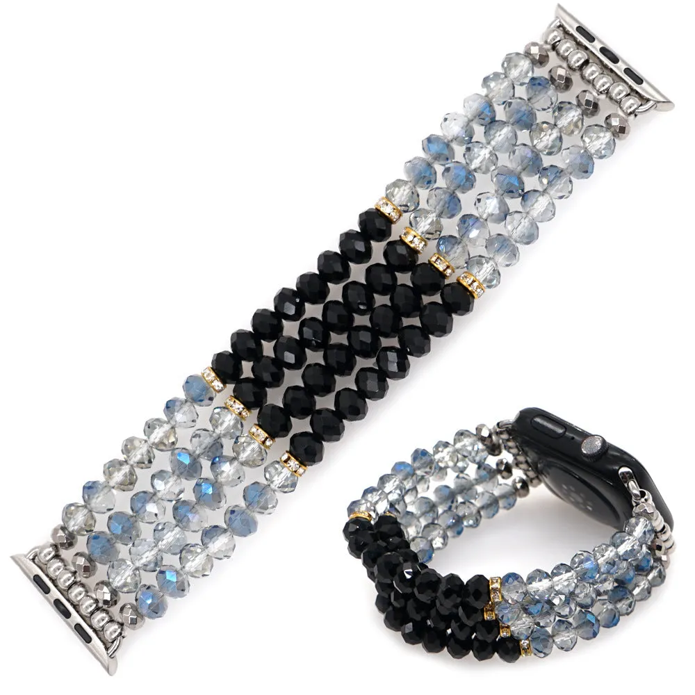 Crystal Bling Heishi Bracelet Band For Apple Watch Multiple Styles/Colors Available