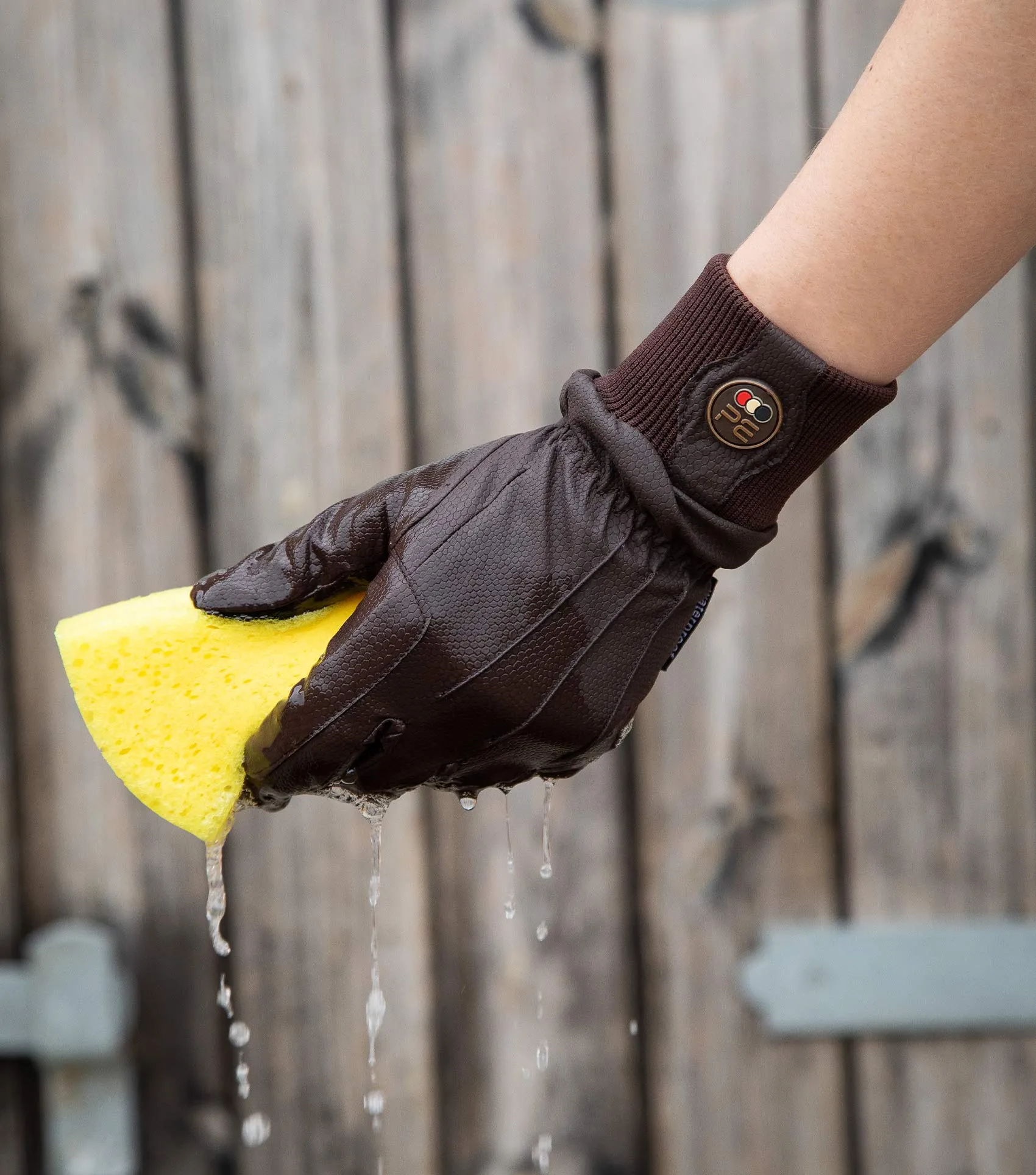 Dajour Waterproof Riding Gloves Brown