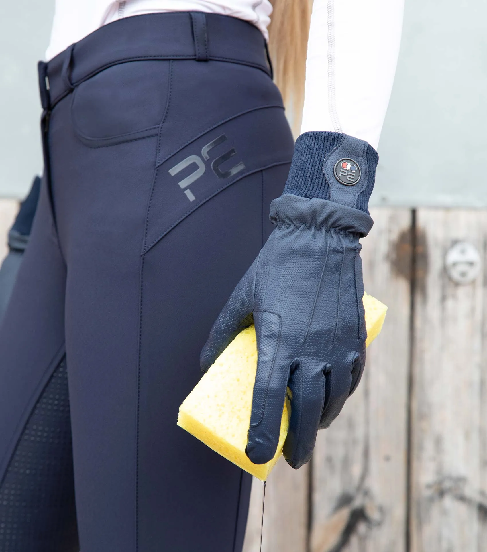 Dajour Waterproof Riding Gloves Navy