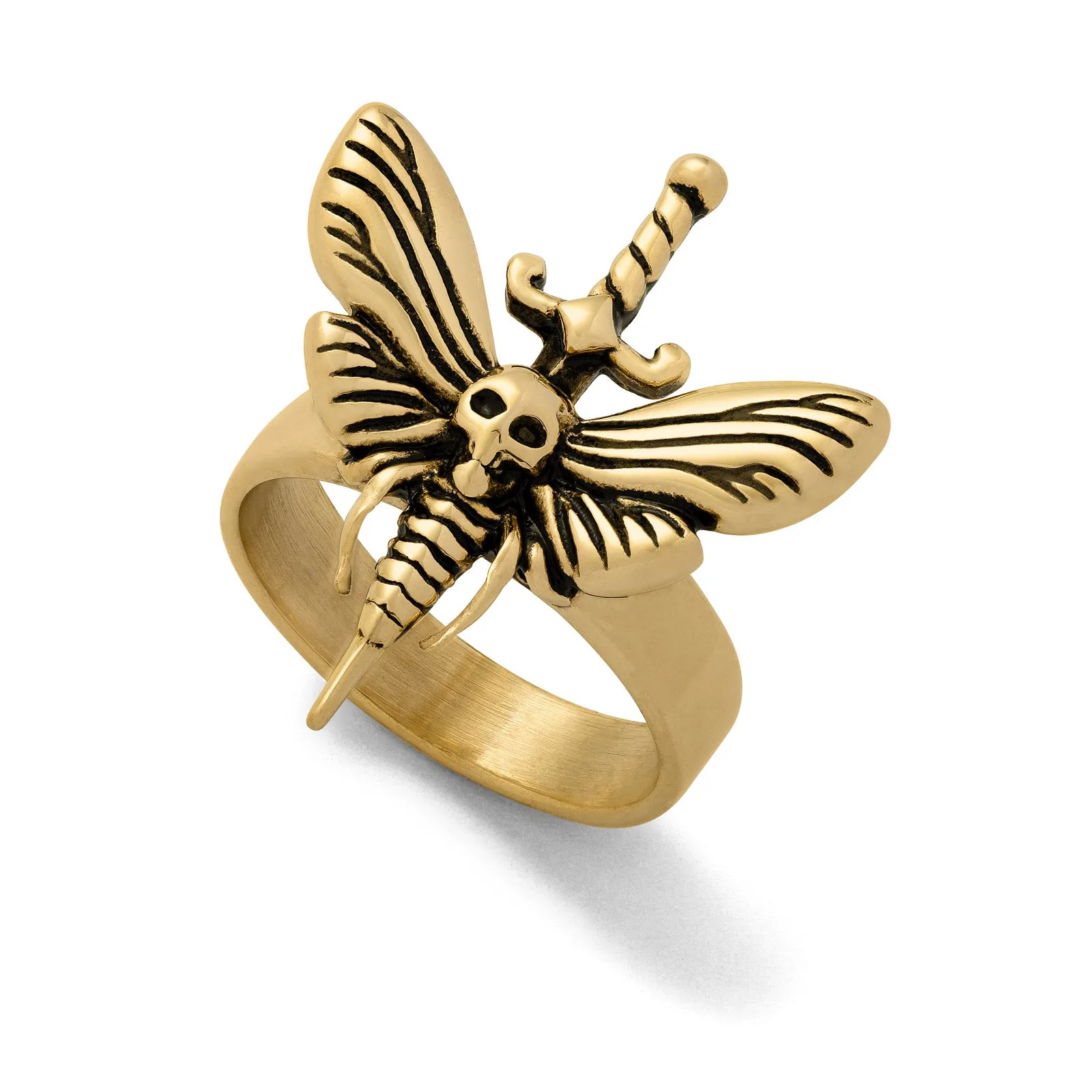 Death's Head Moth Ring (Gold)