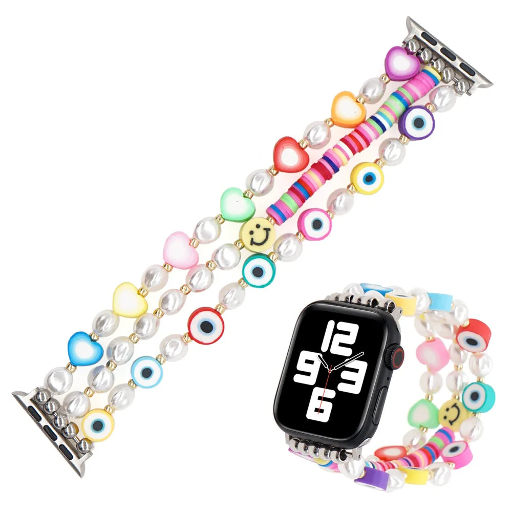 Evil Eye Heishi Bracelet Band For Apple Watch Multiple Styles/Colors Available