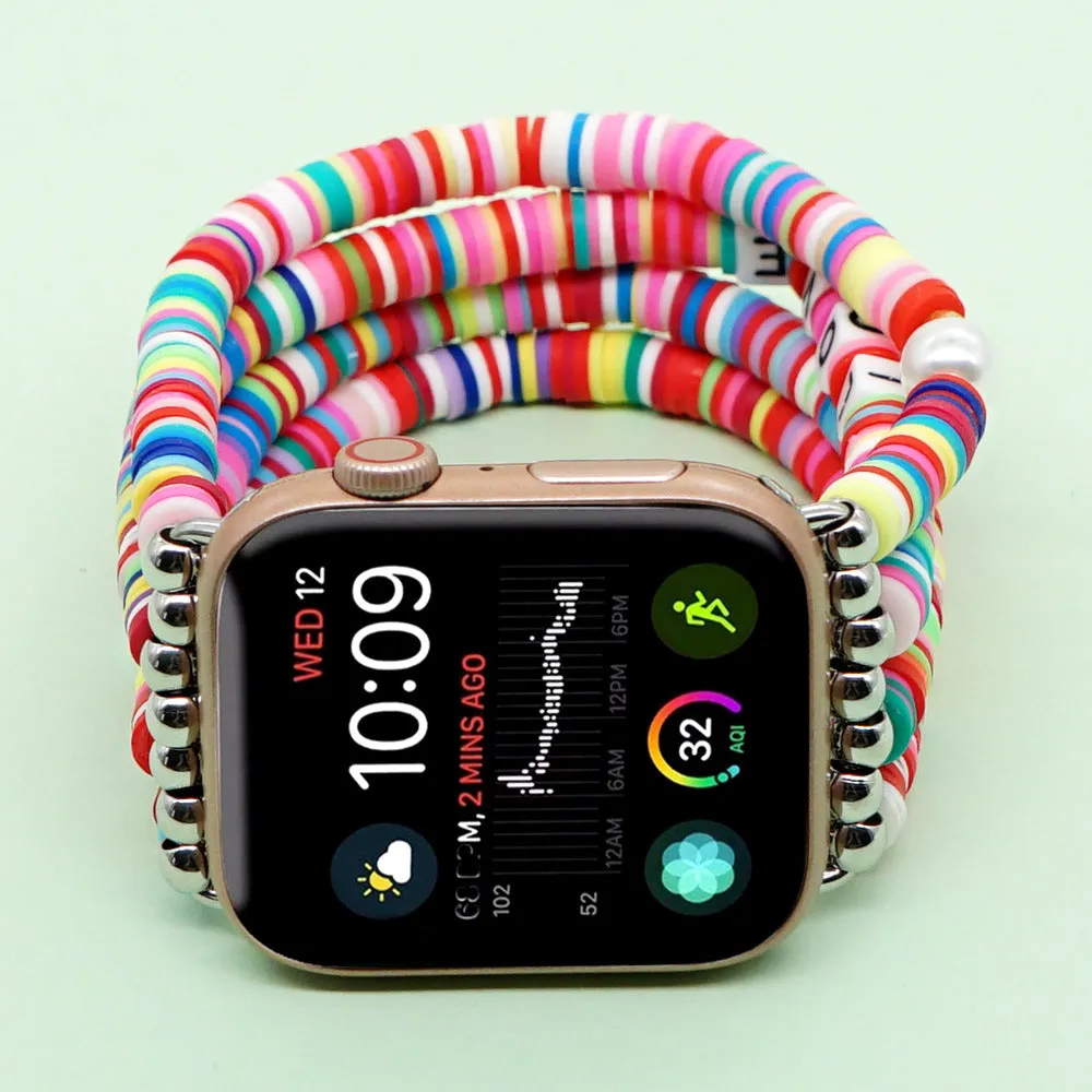 Evil Eye Heishi Bracelet Band For Apple Watch Multiple Styles/Colors Available