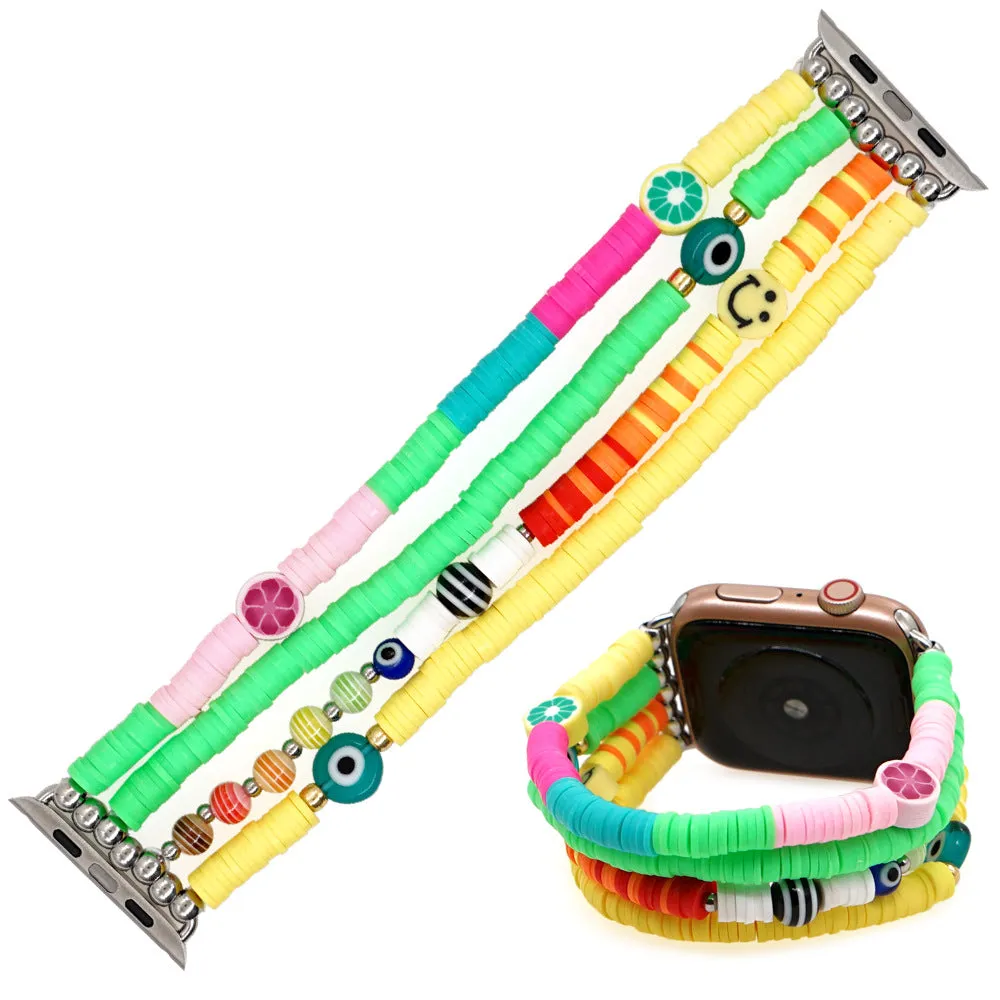 Evil Eye Heishi Bracelet Band For Apple Watch Multiple Styles/Colors Available