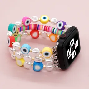 Evil Eye Heishi Bracelet Band For Apple Watch Multiple Styles/Colors Available