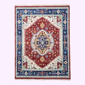 Farookht Turkish Subdued Rug Handcrafted Wool Rug Classic Rug Neutral High-Quality Contemporary Oushak Rug Superior Wool Turkish Rug | 8ft x 10ft | F-HKOU-013