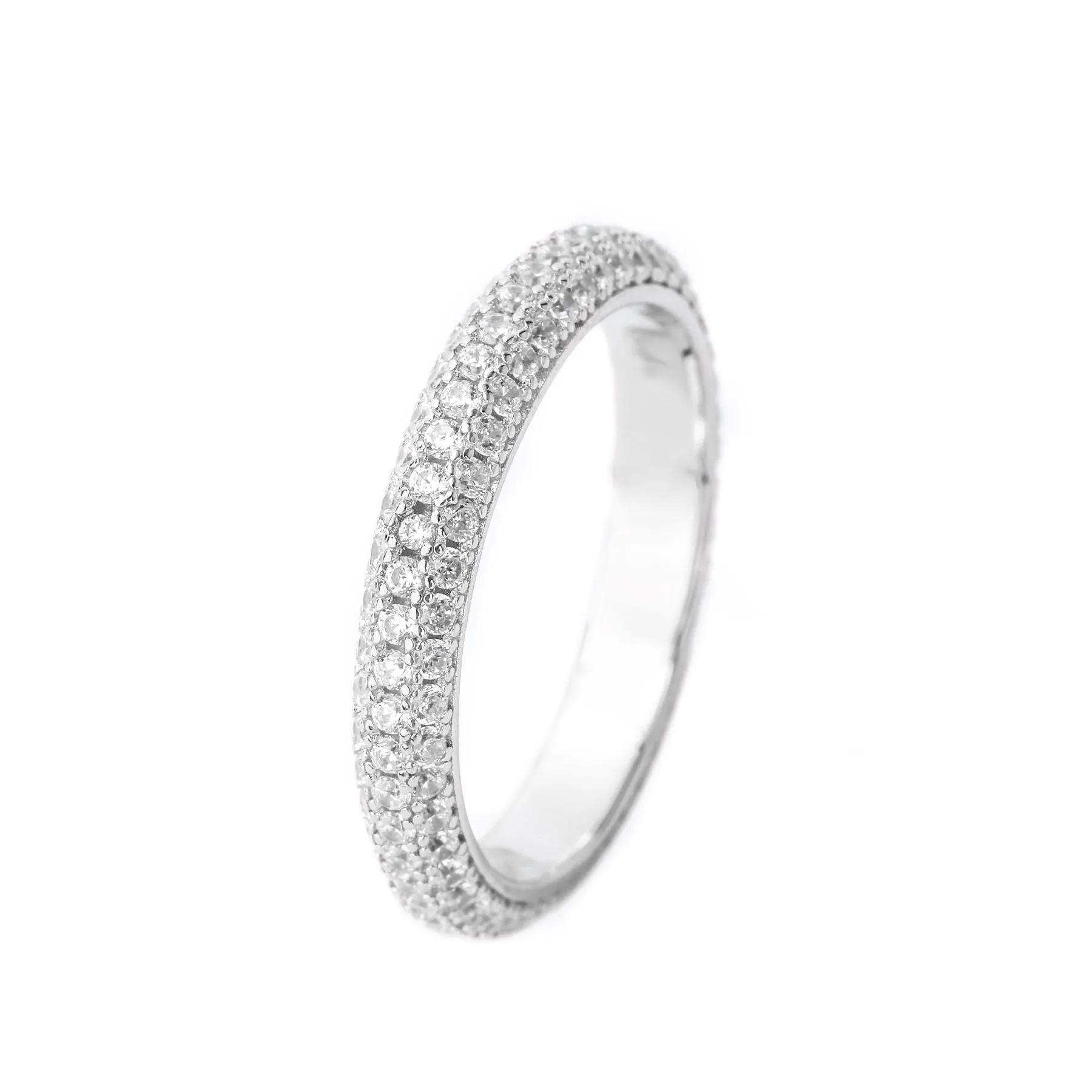 Georgini Goddess Pave Ring- Silver