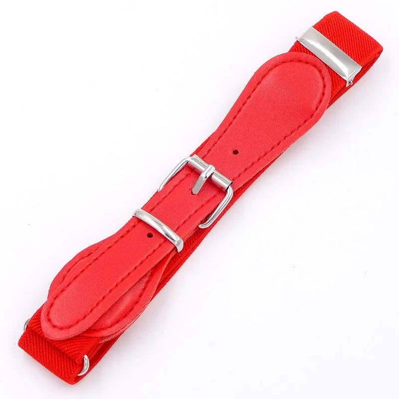 Girls' Decorative Elastic Candy Color Pin Buckle Belt Child Baby Belt