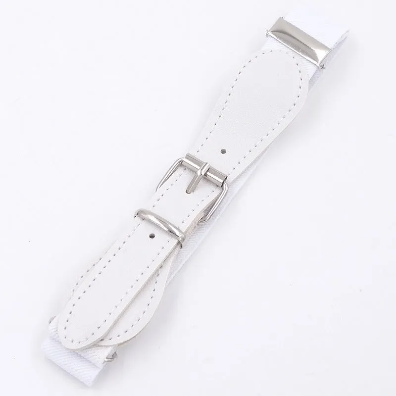 Girls' Decorative Elastic Candy Color Pin Buckle Belt Child Baby Belt