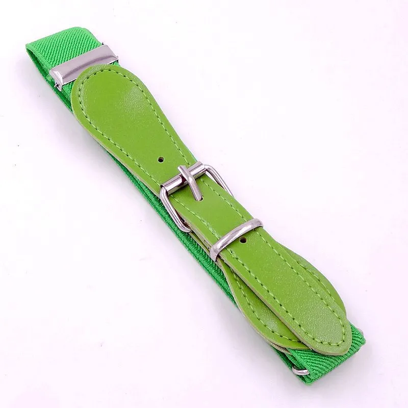 Girls' Decorative Elastic Candy Color Pin Buckle Belt Child Baby Belt