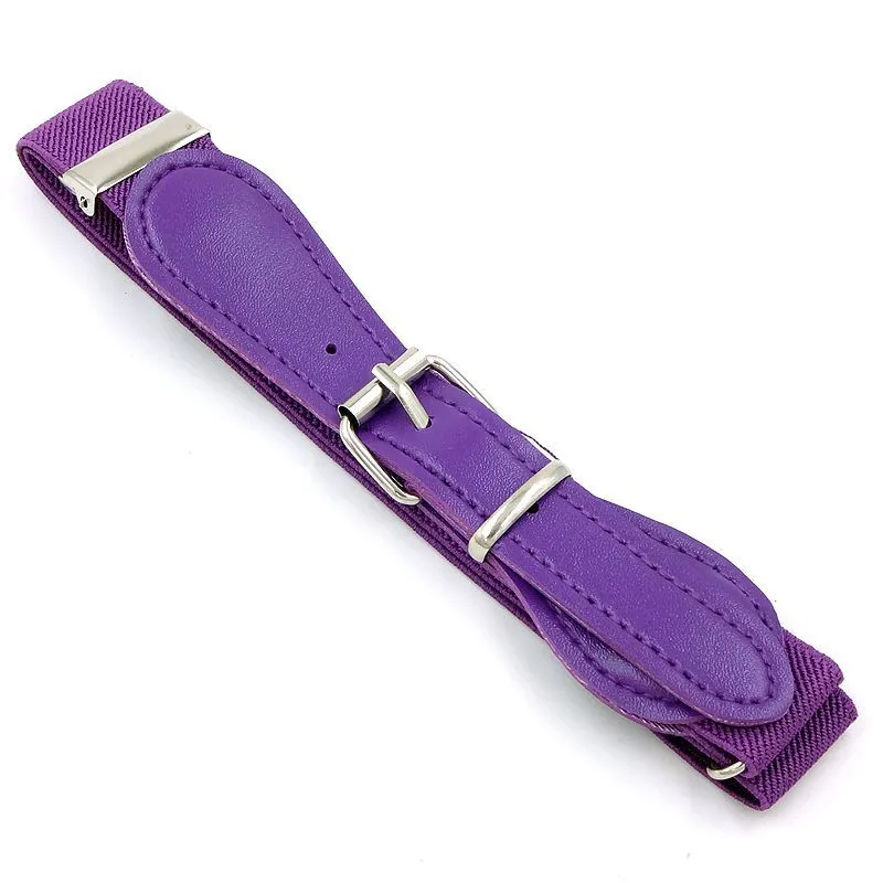 Girls' Decorative Elastic Candy Color Pin Buckle Belt Child Baby Belt