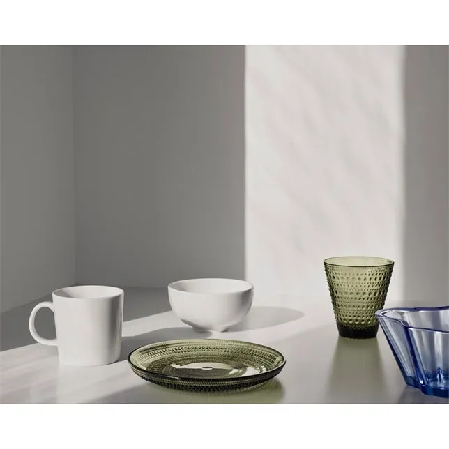 IITTALA | Glassware | KASTEHELMI Plate 170mm - Moss Green