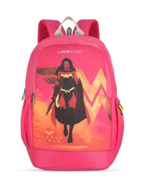 Lavie Sport Wonder woman Blaze 33L College Laptop Backpack For Boys & Girls Magenta