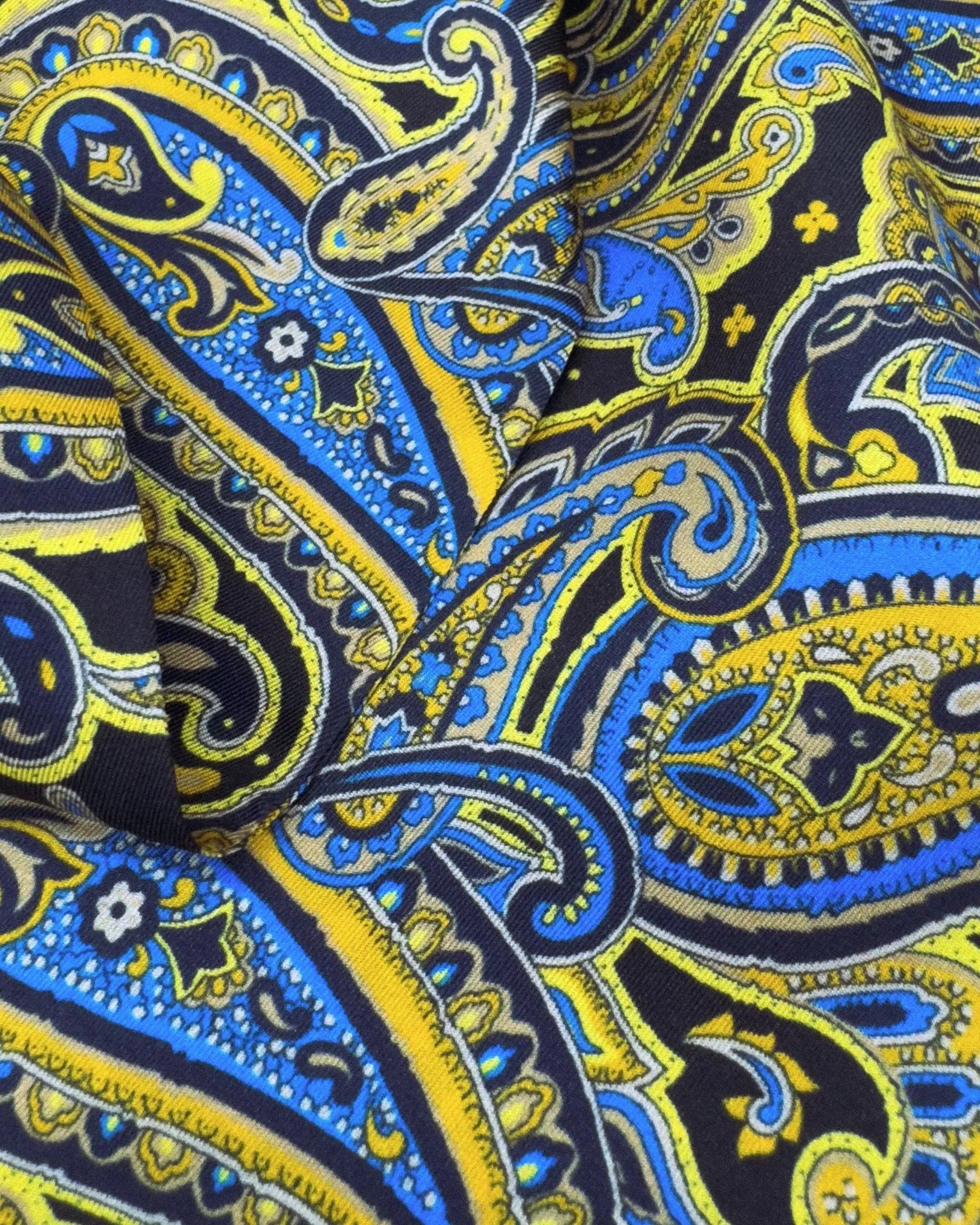 Men's Silk Aviator Scarf in Paisley - The Ormond Aviator