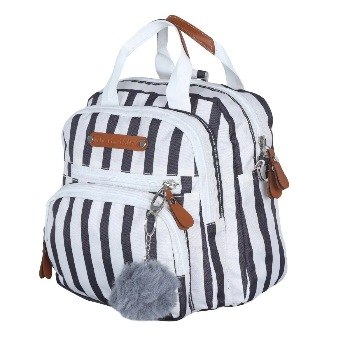 Mini Diaper Bag for Casual Outings- Stripy Sack