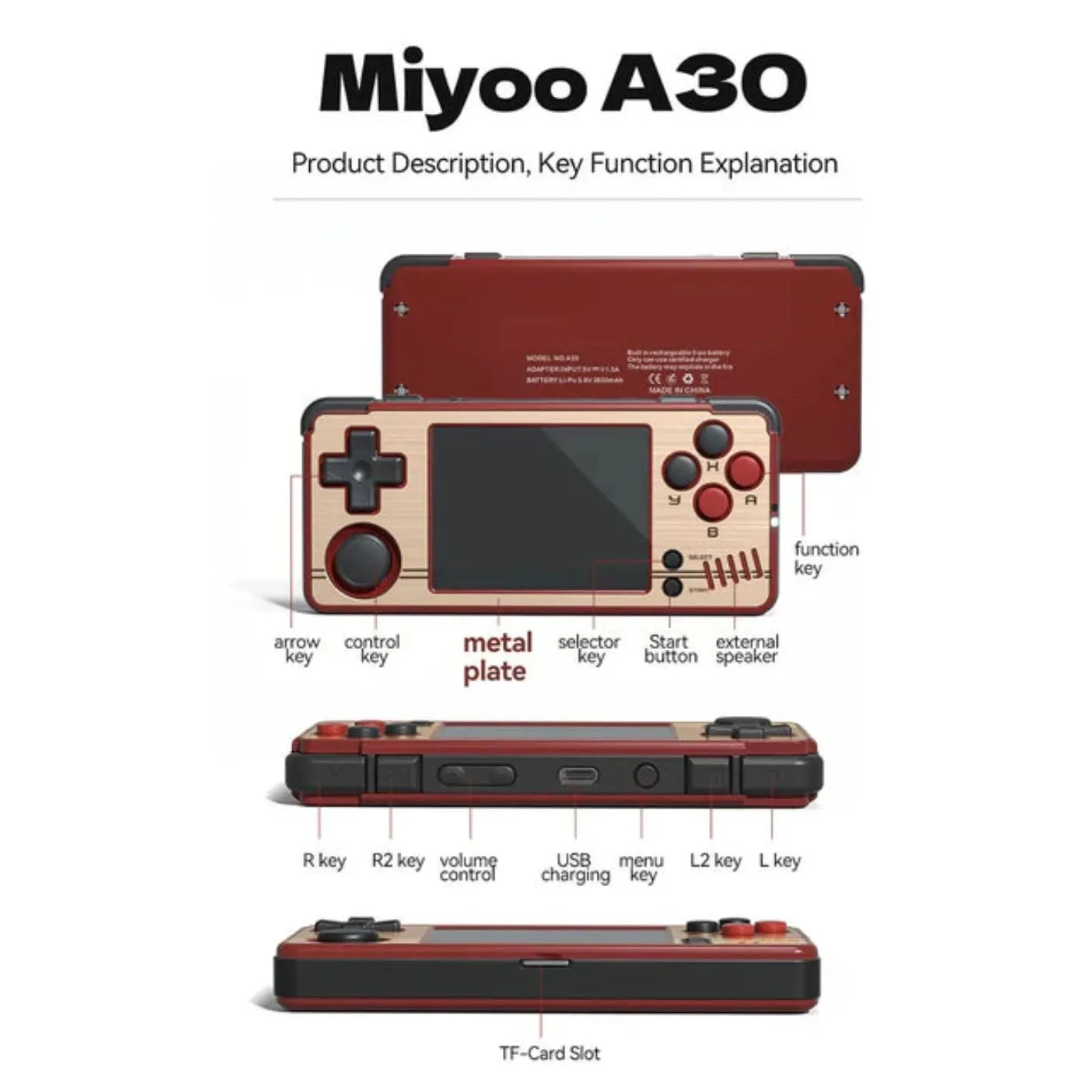 MIYOO A30 (JUST RELEASED)   Free Miyoo Case