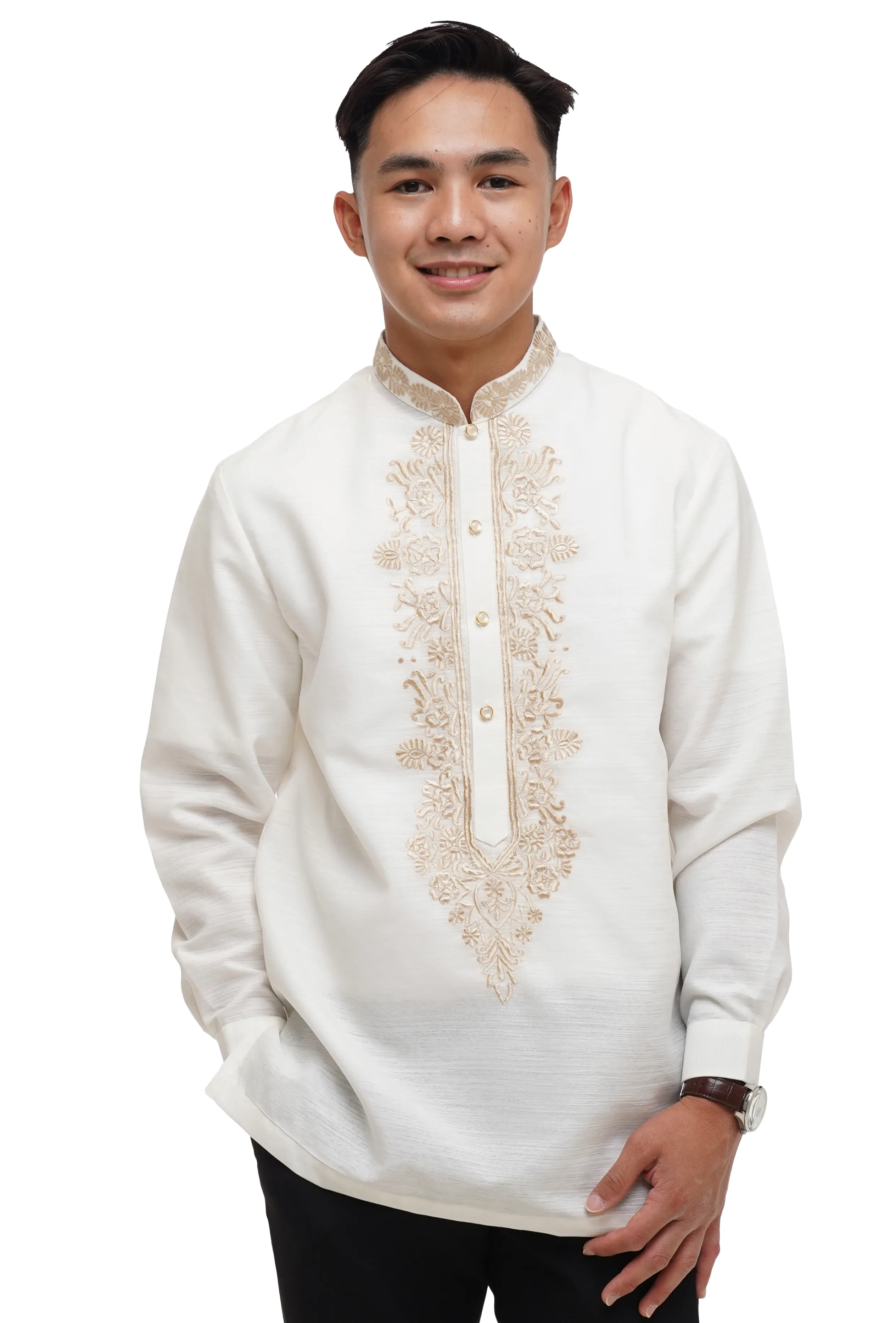 Modern Premium Barong Tagalog with Lining  - Alex - JS122