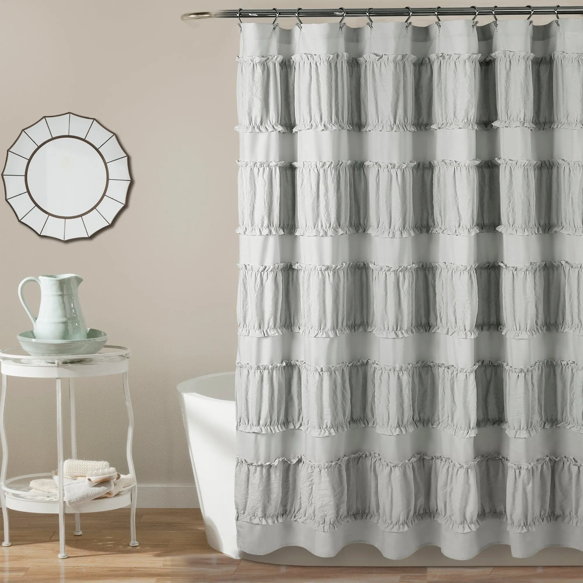 Nova Ruffle Shower Curtain