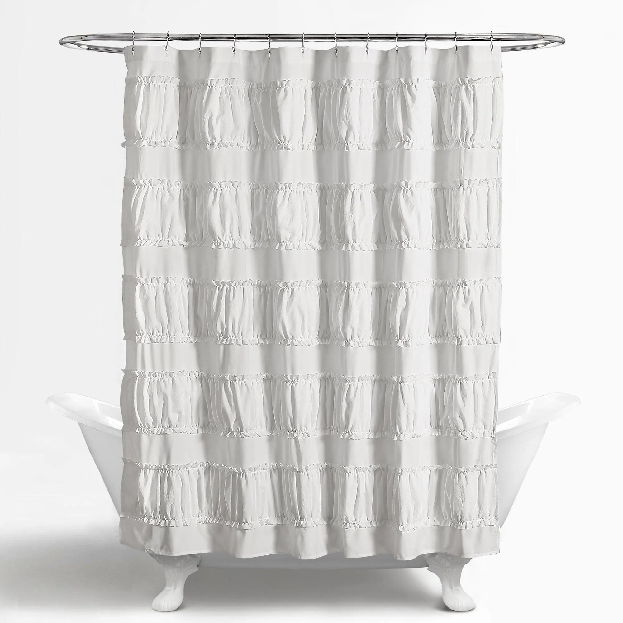 Nova Ruffle Shower Curtain