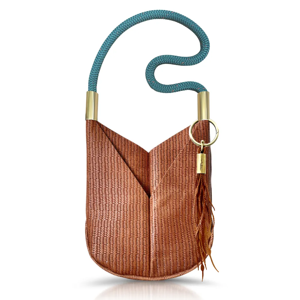 Original Wildwood Bag | Large Crossbody in Brown Basketweave