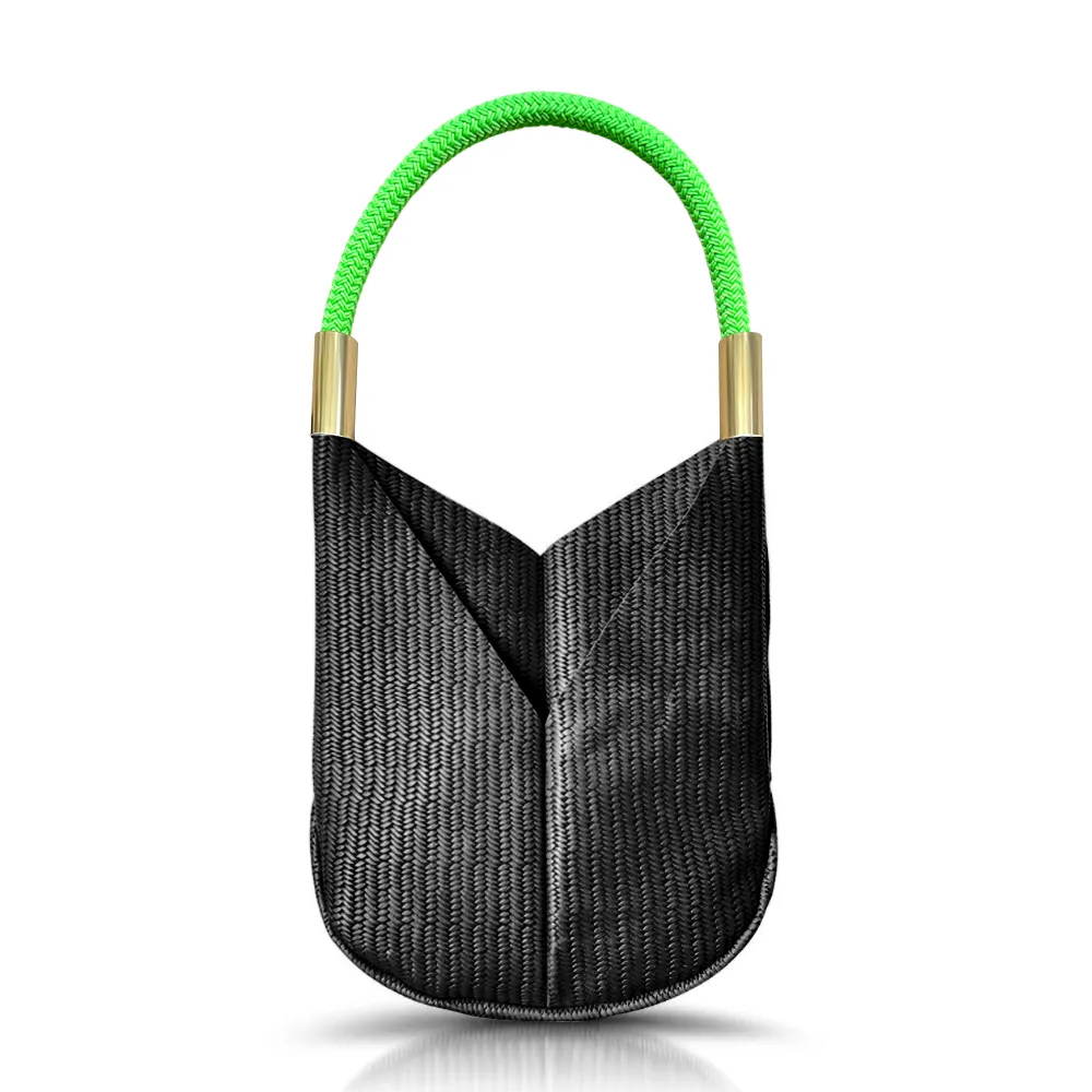 Original Wildwood Bag | Large in Black Basketweave Leather