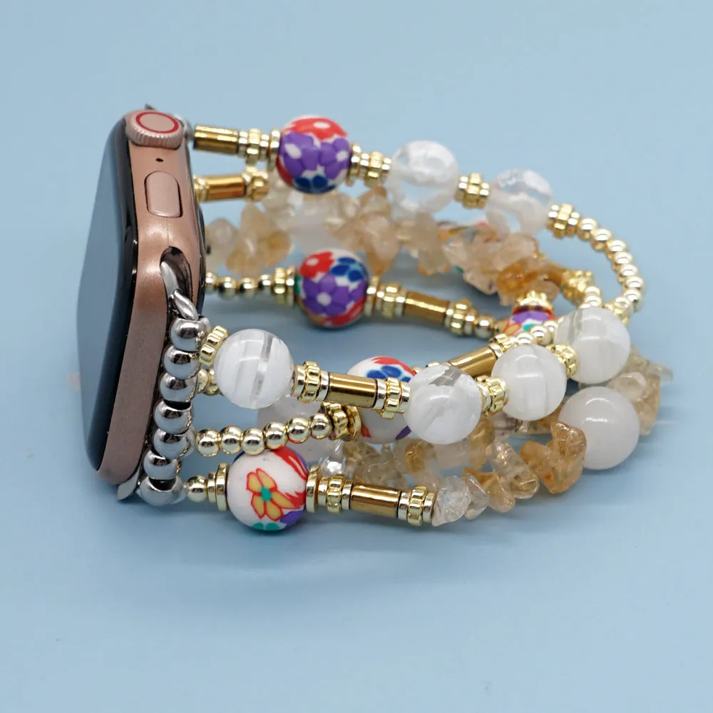 Ornate Beaded Heishi Bracelet Band For Apple Watch Multiple Styles/Colors Available