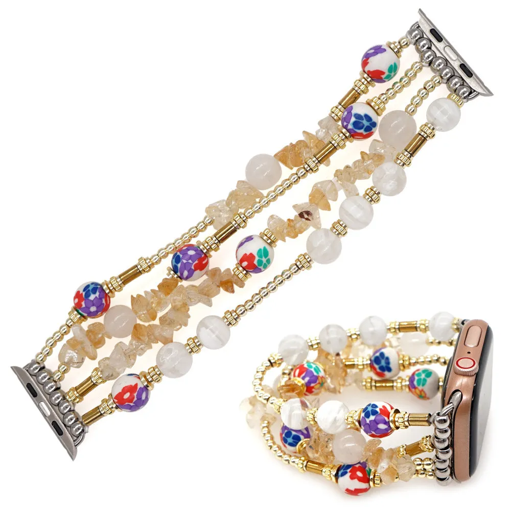 Ornate Beaded Heishi Bracelet Band For Apple Watch Multiple Styles/Colors Available