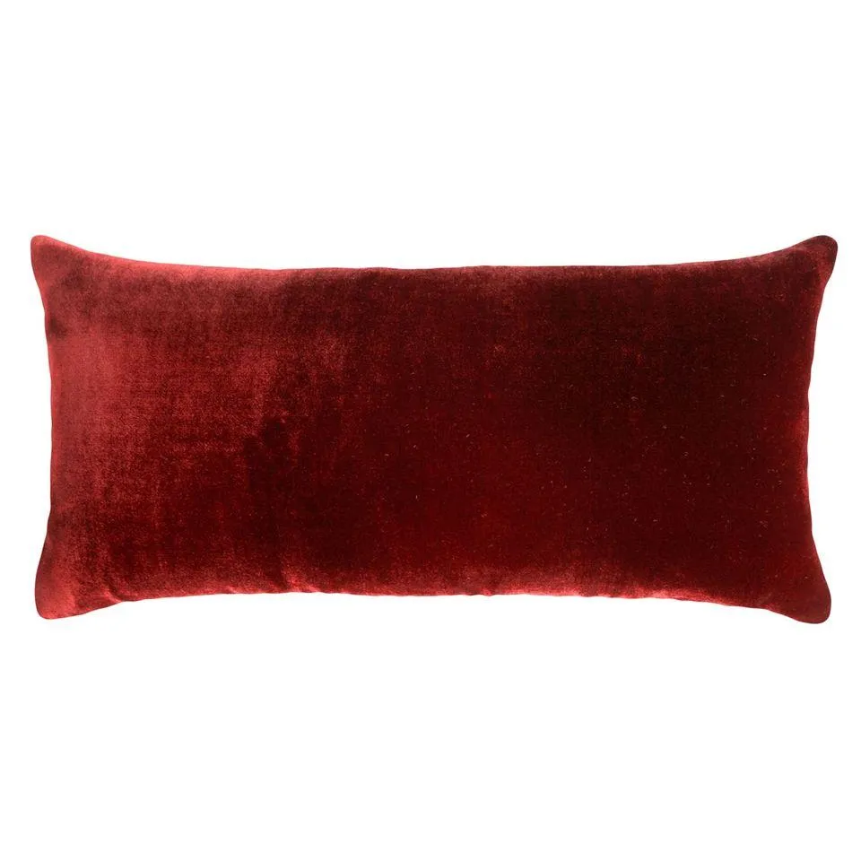 Paprika Ombre Velvet Pillow by Kevin O'Brien Studio