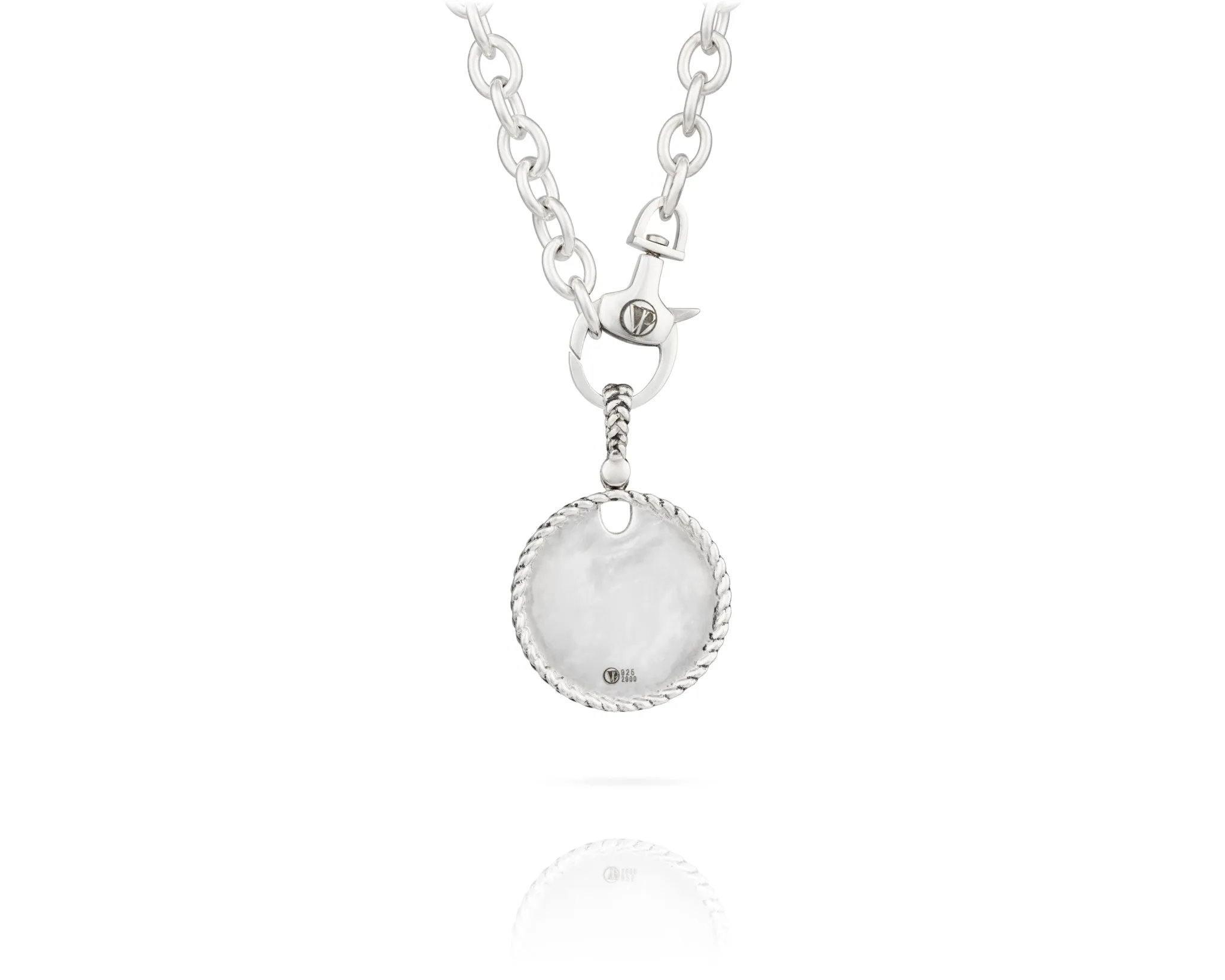 Pavé Disc Chain Necklace