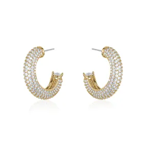 PAVE CRYSTAL TUBE HOOPS