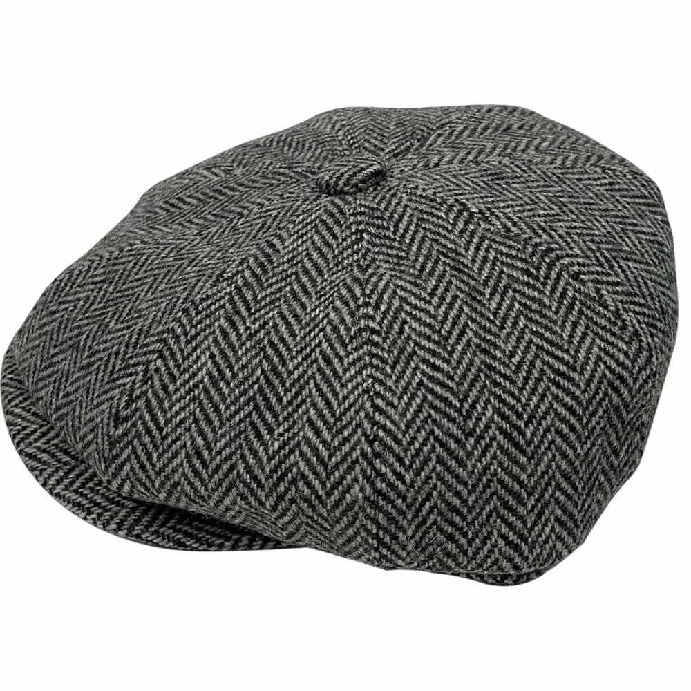 Saint Martin – “Peaky” Wool Newsboy Cap