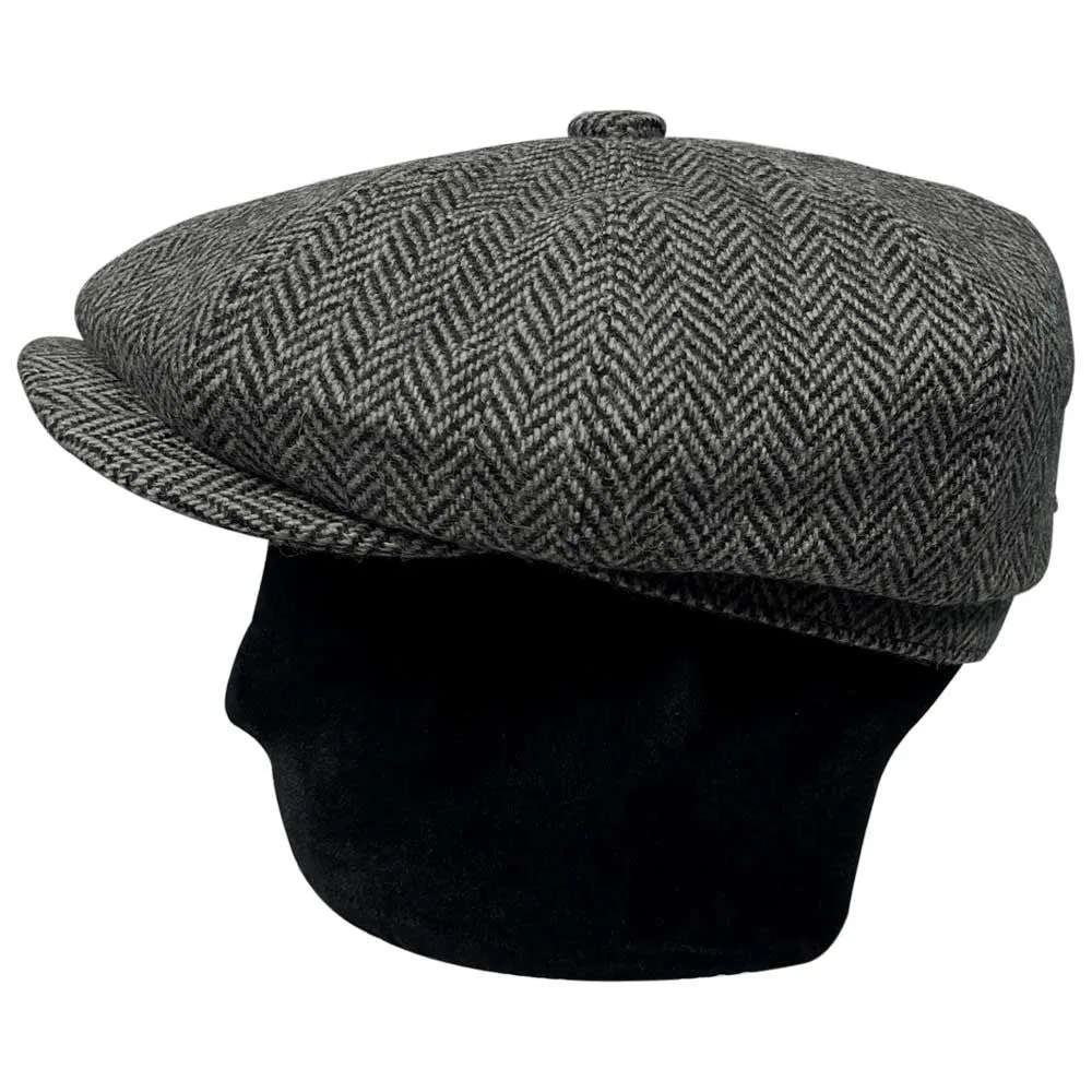 Saint Martin – “Peaky” Wool Newsboy Cap