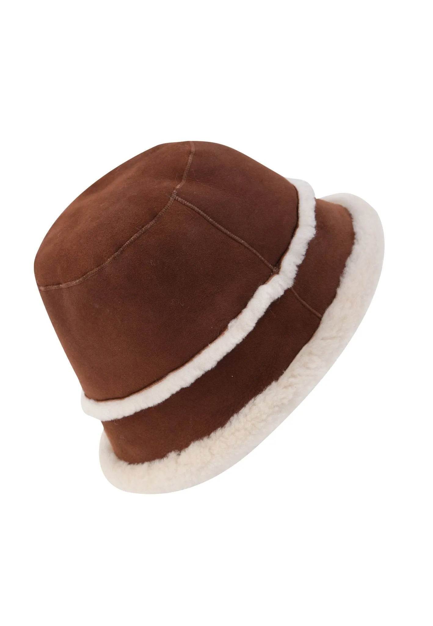 Sandy Women's Shearling Bucket Winter Hat - Whiskey